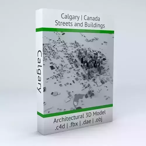 Calgary Streets and Buildings 3D model