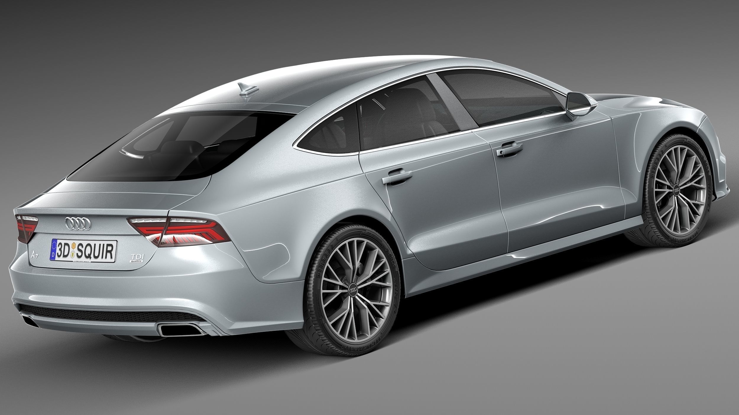 Audi A7 2015 3D model_4