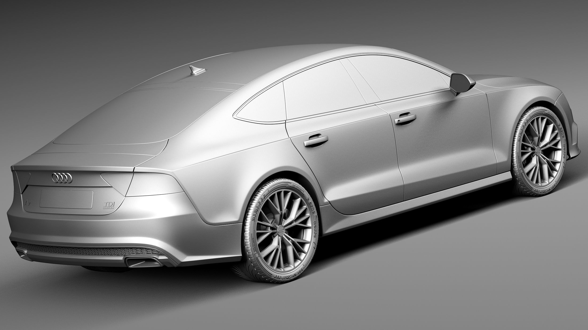 Audi A7 2015 3D model_11