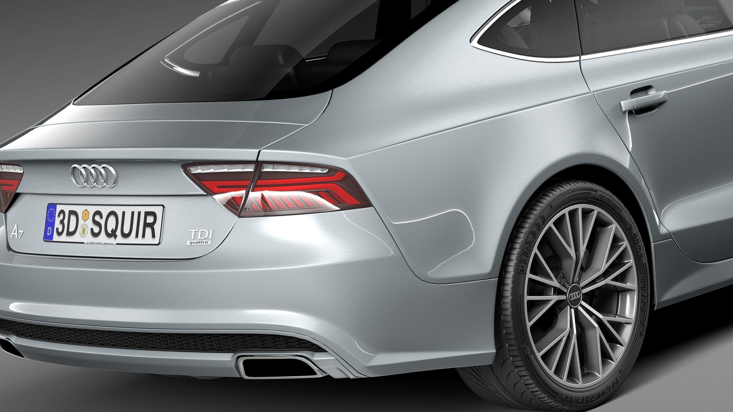 Audi A7 2015 3D model_3