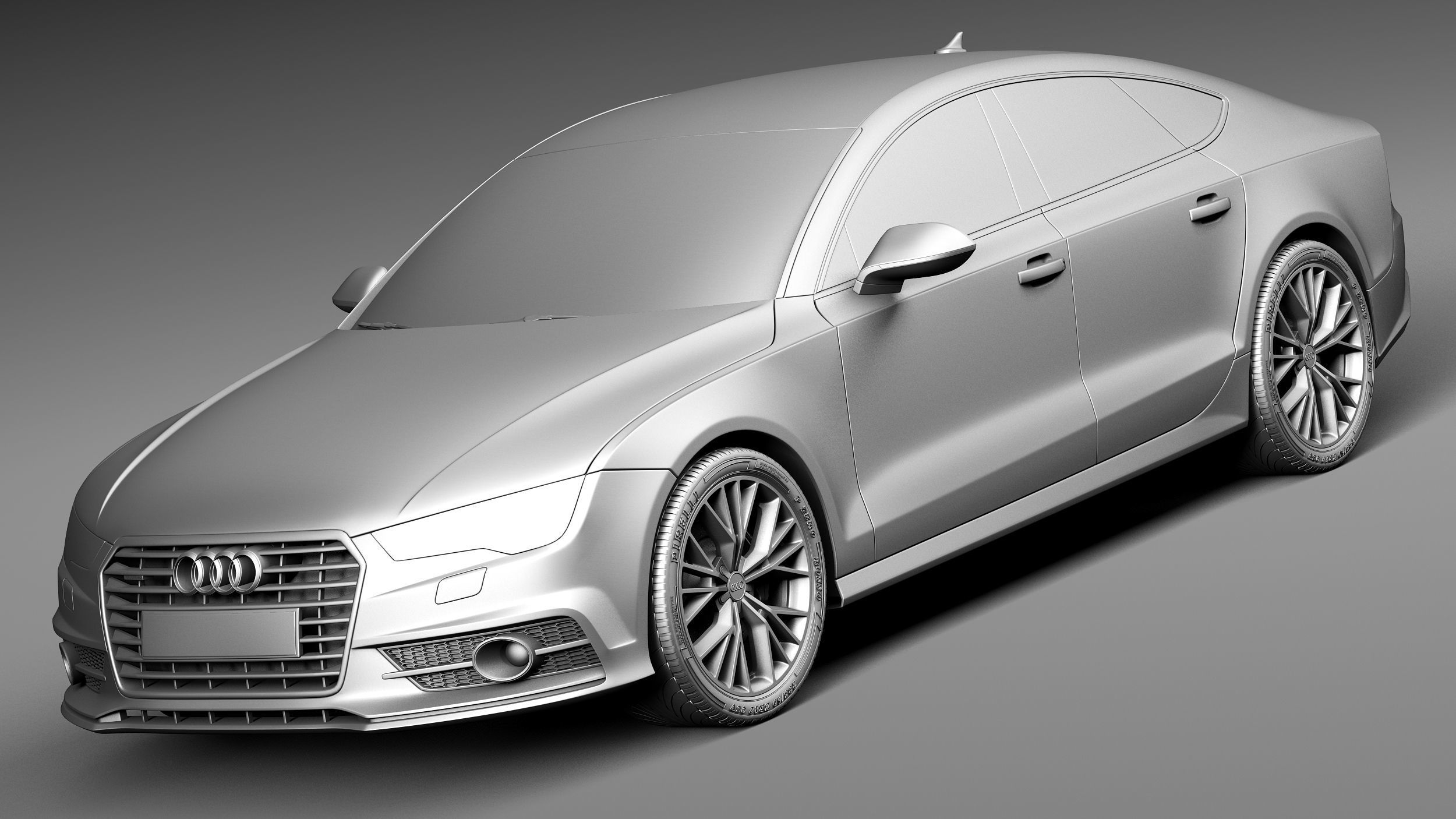 Audi A7 2015 3D model_8