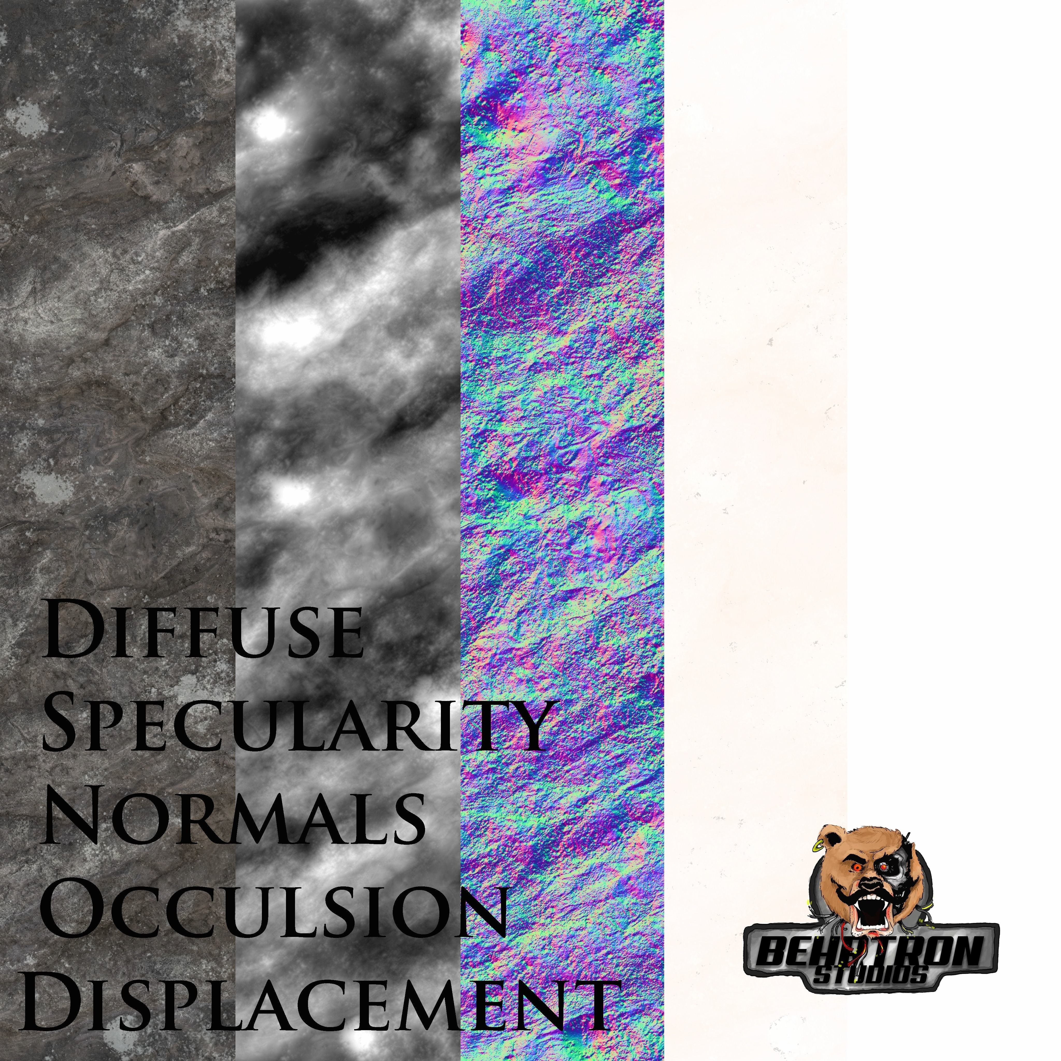 Realistic Hand Made Rocks and Ores Pack 4k Textures Low Poly Low-poly 3D model_1