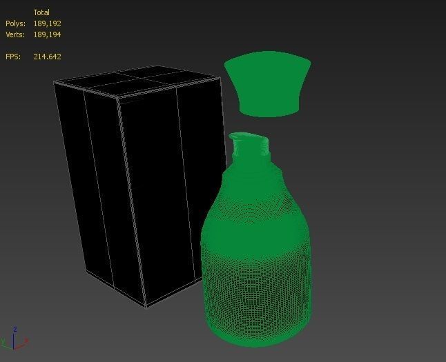 4 Luxury Bottle and Box - Pack 03 - 3D model_5