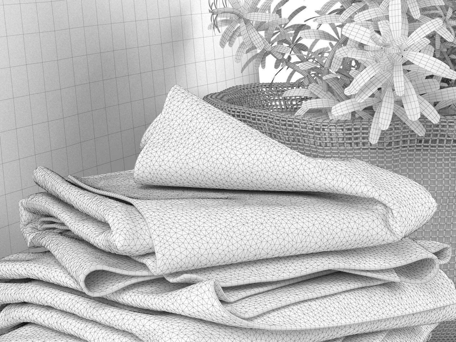 Scandinavian Kitchen Set 3D model_2