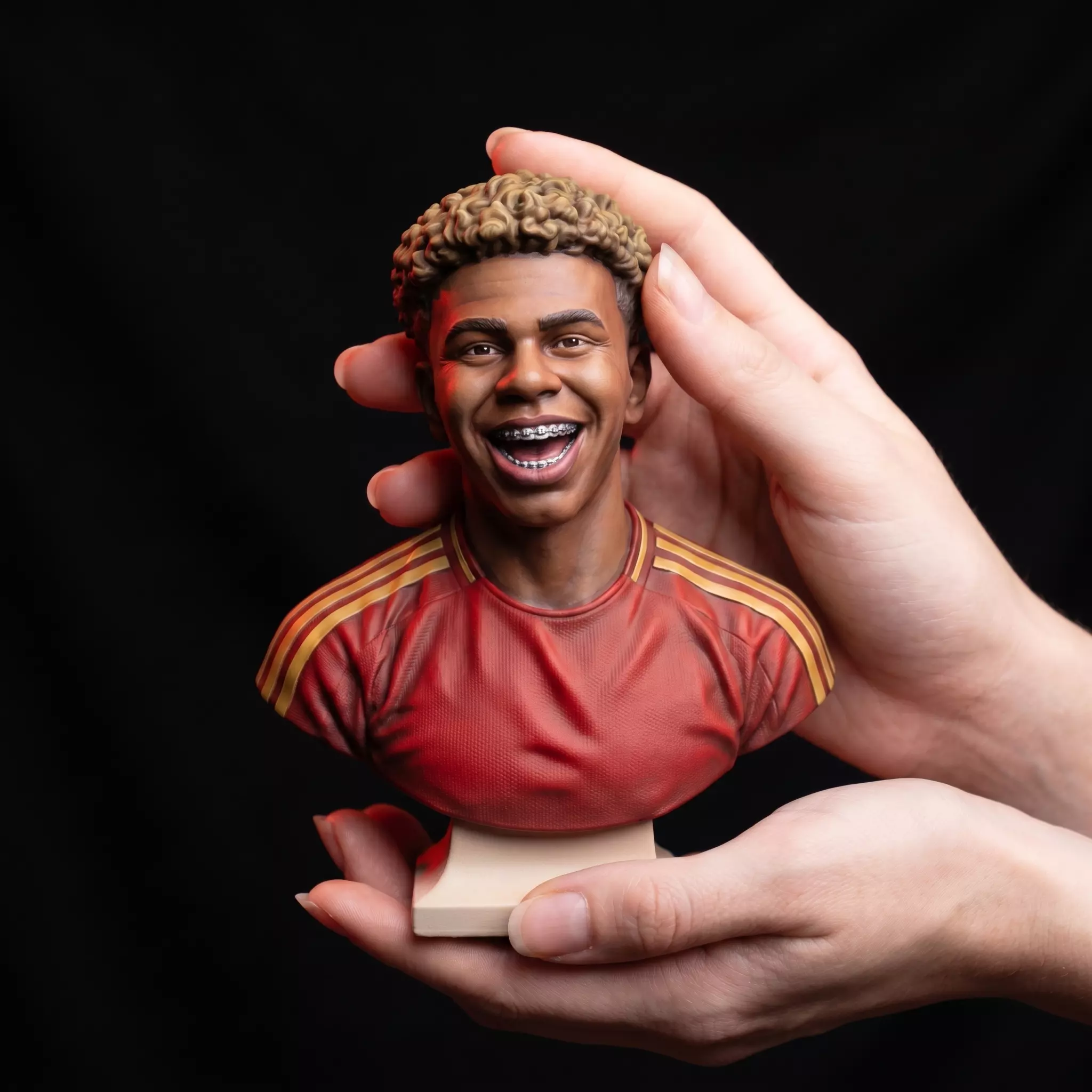 Lamine Yamal Bust Spanish Football Prodigy Wonderkid Portrait Sc 3D print model