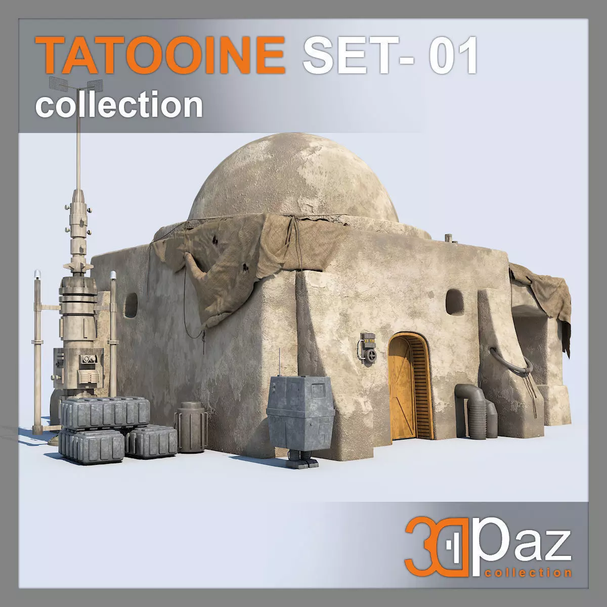 Tatooine Set - 01 3D model_0