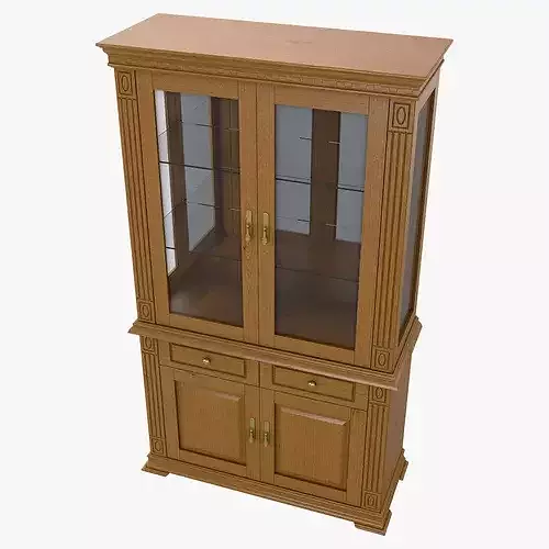 Display Cabinet Victoria 13 3D model 5
