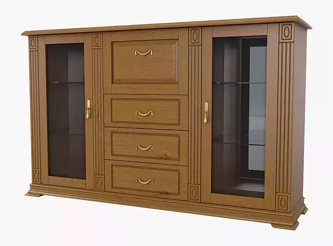 Showcase Sideboard Cabinet Victoria 04 3D model