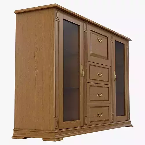 Showcase Sideboard Cabinet Victoria 04 3D model 3