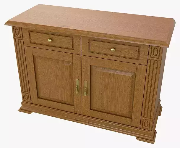 Sideboard Cabinet Victoria 02 3D model 5