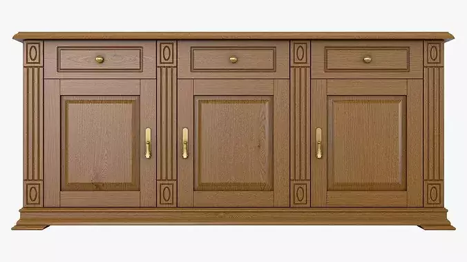 Sideboard Cabinet Victoria 03 3D model 2