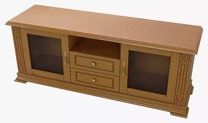 TV Stand Cabinet Victoria 06 3D model 5