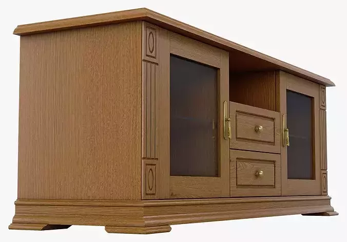 TV Stand Cabinet Victoria 06 3D model 3