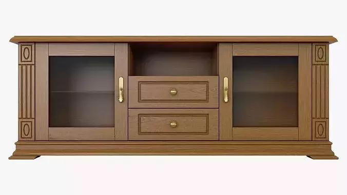 TV Stand Cabinet Victoria 06 3D model 2