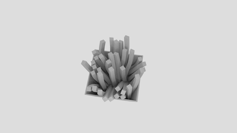 French Fries Low-poly 3D model_4