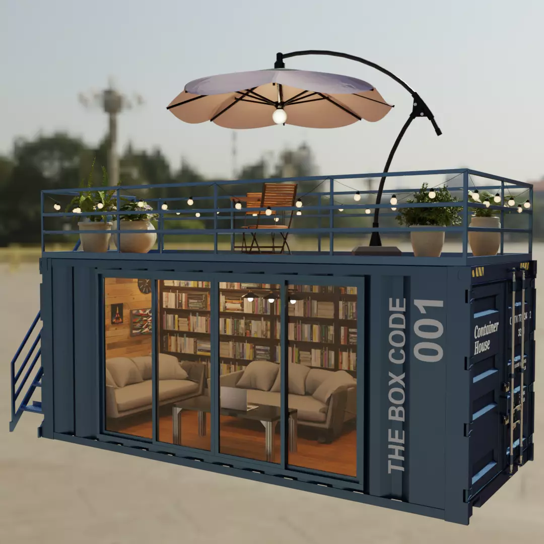 A Container House with a Secret Hideout Vibe 3D model