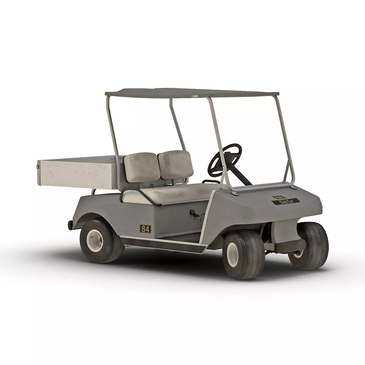 Golf Cart Utility Vehicle Rigged for Maya 3D model