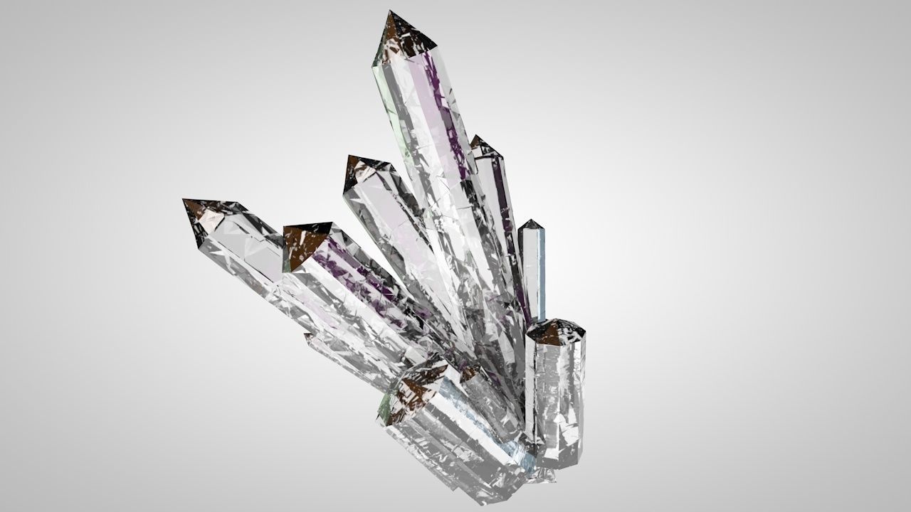 Beautiful Mineral Crystals 1 3D model_3