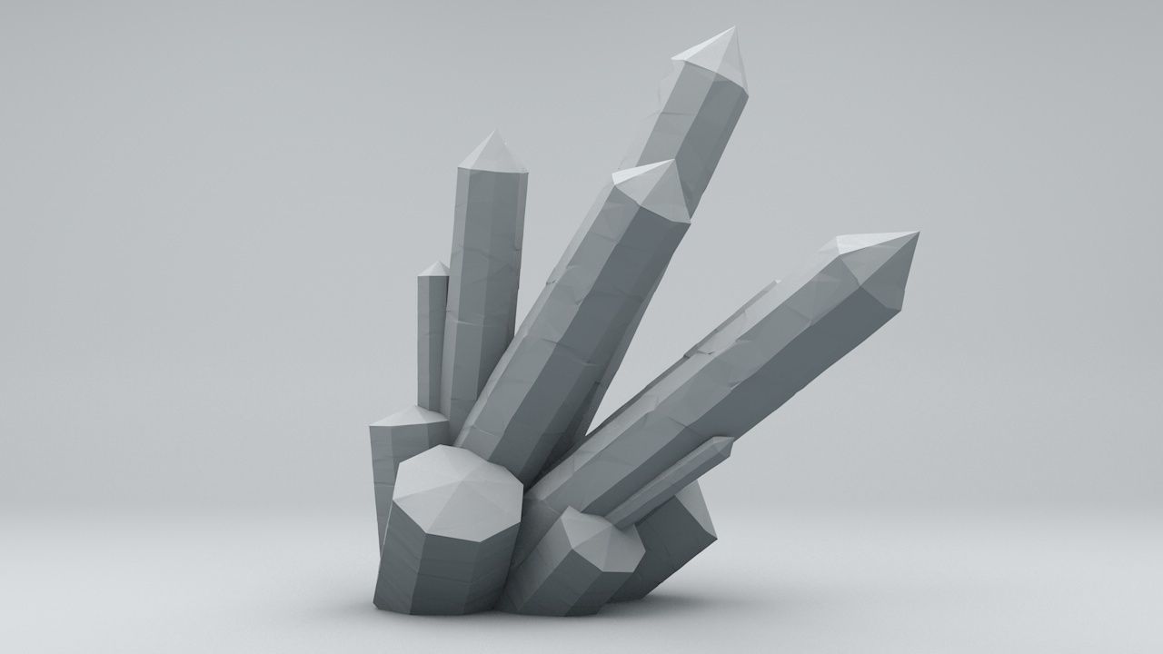 Beautiful Mineral Crystals 1 3D model_5
