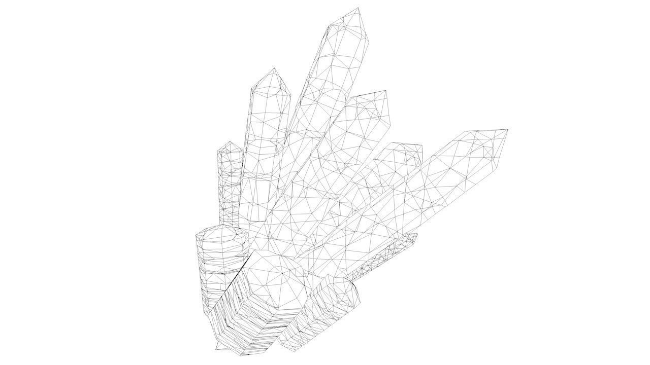 Beautiful Mineral Crystals 1 3D model_8