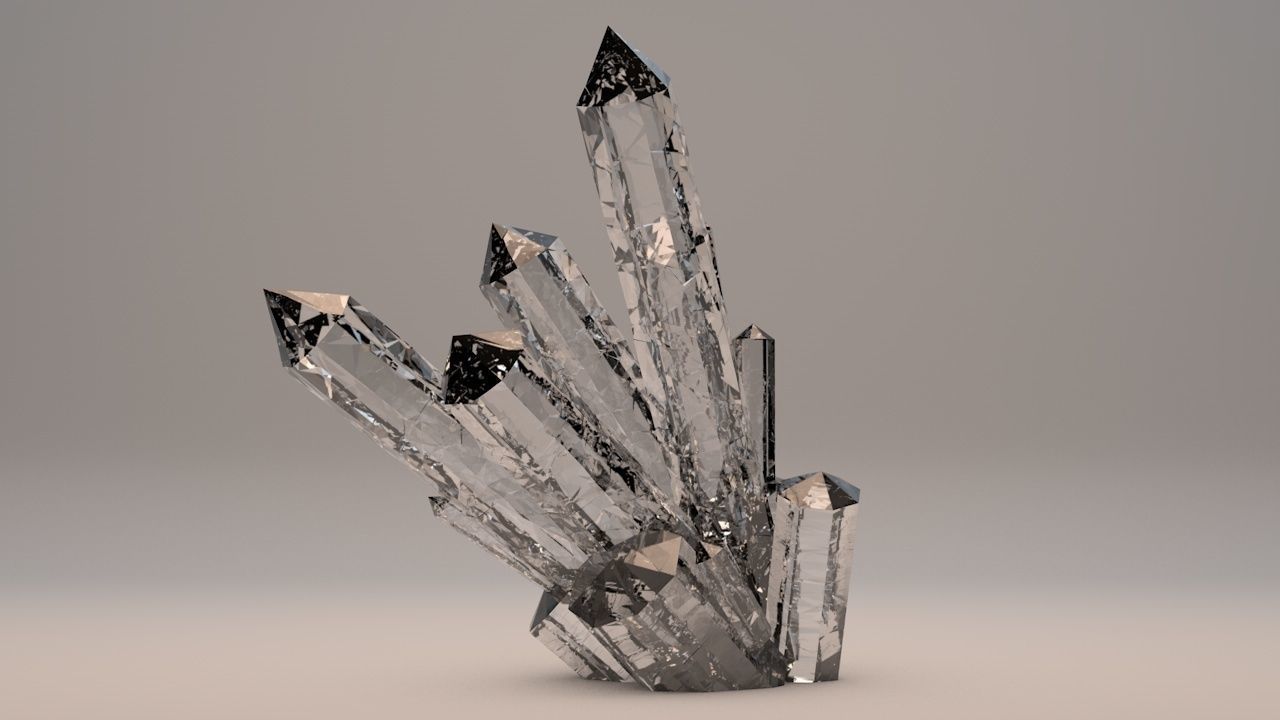 Beautiful Mineral Crystals 1 3D model_1