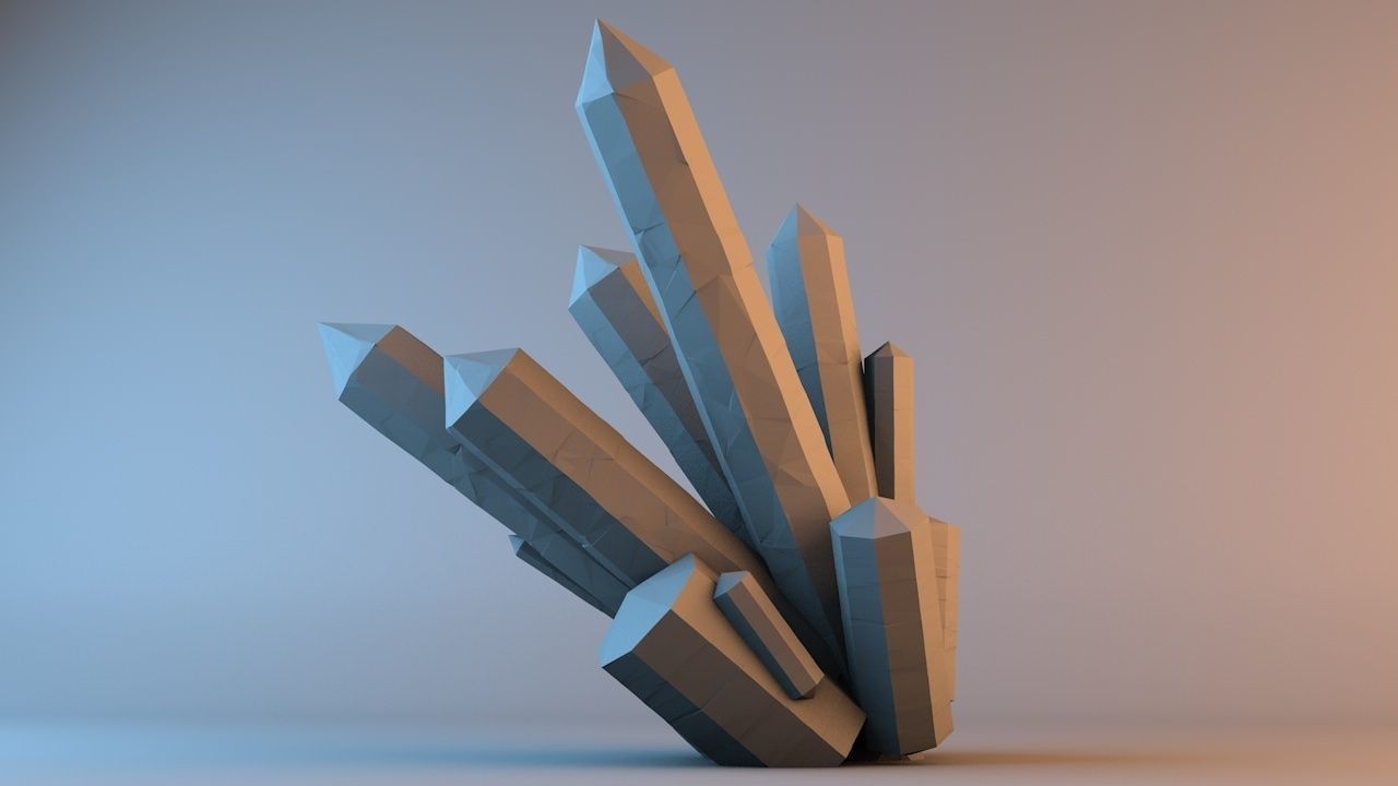 Beautiful Mineral Crystals 1 3D model_6