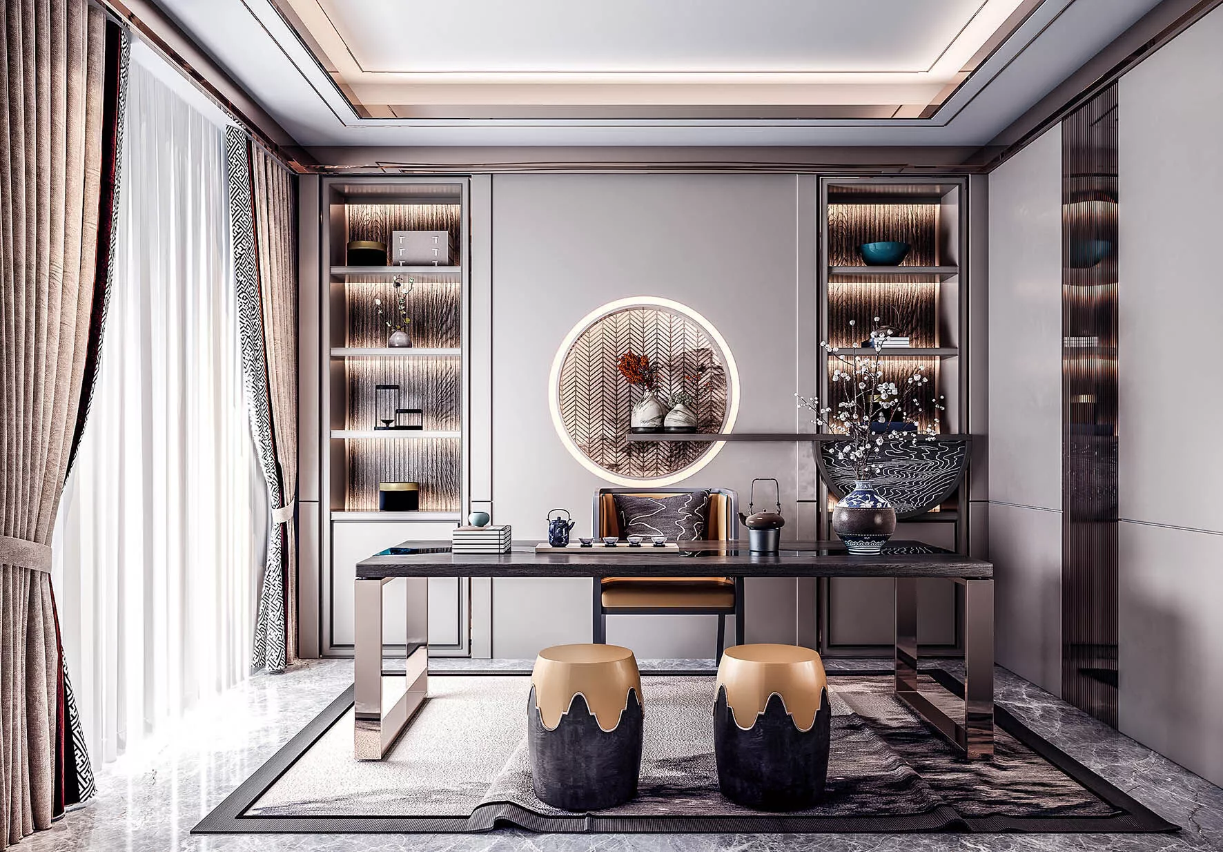 Study room 3D model