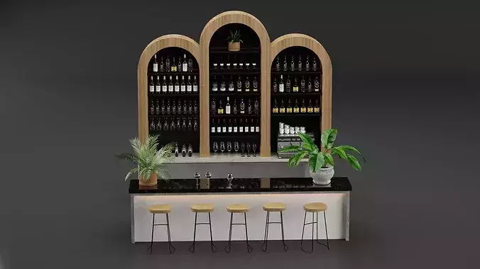 Restaurant Bar 3D model