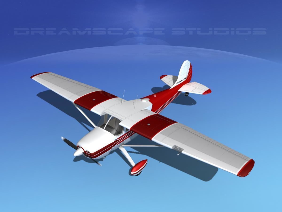Cessna 170 V04 3D model_10