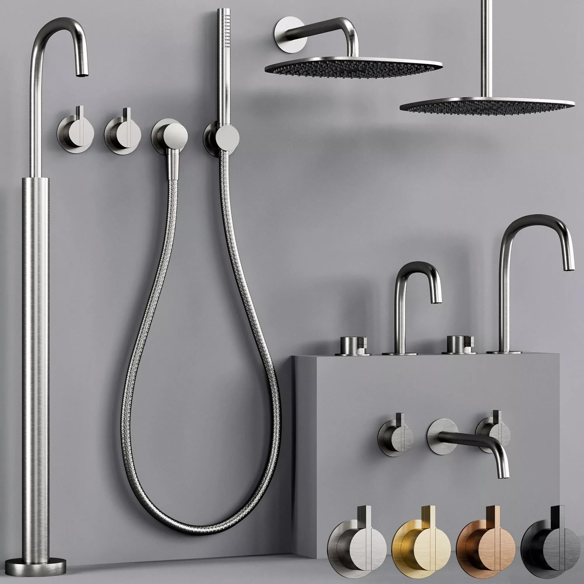 COCOON PB bathroom faucet set S 3D model
