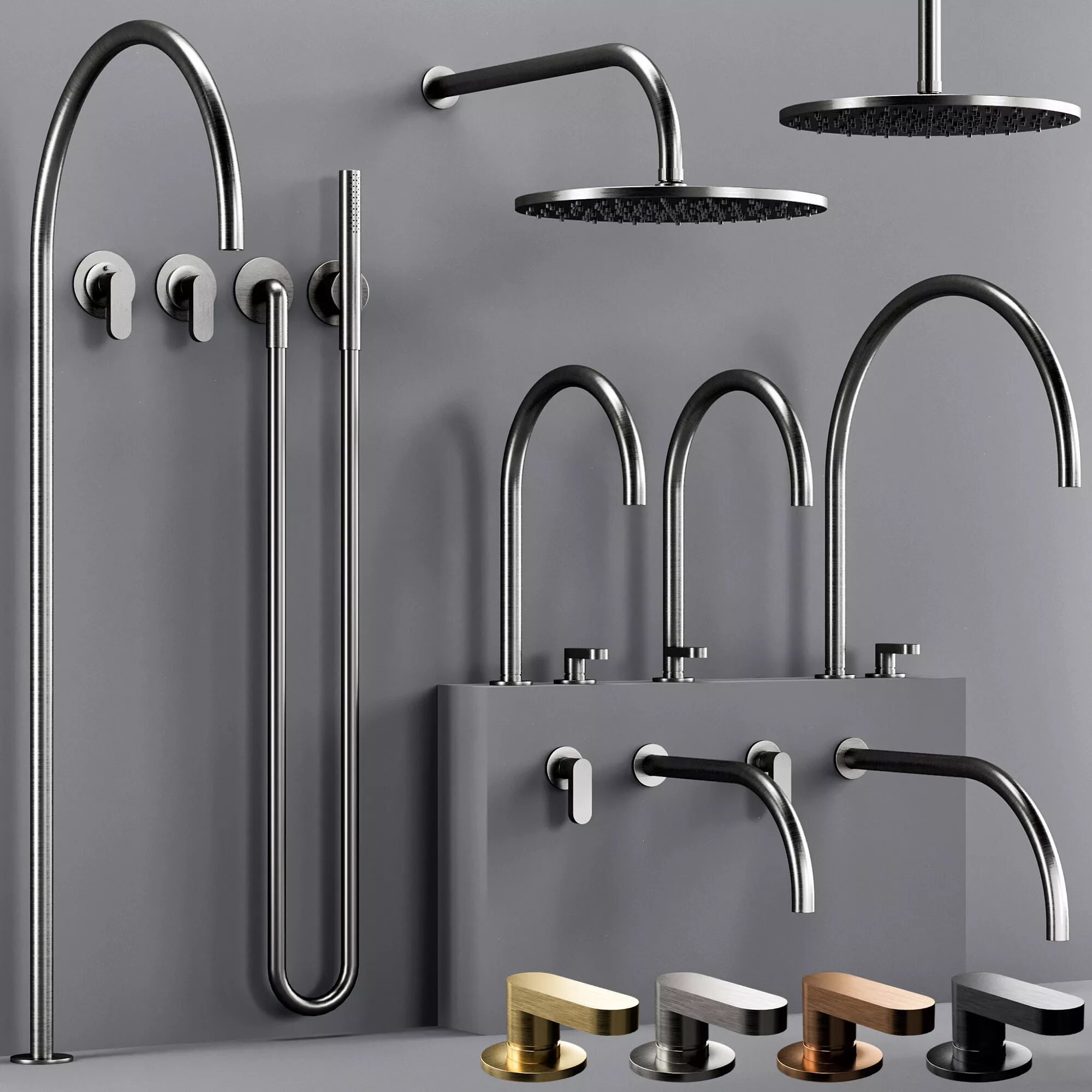 COCOON JP bathroom faucet set S 3D model