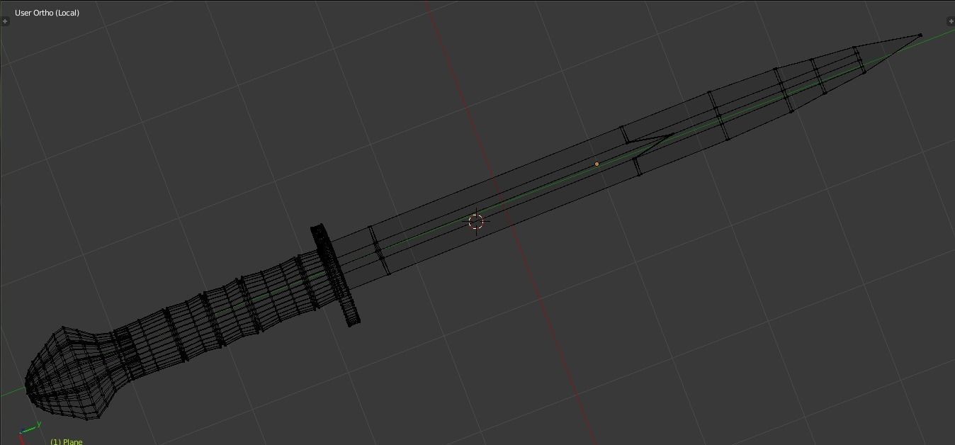 Medieval War Dagger Low-poly 3D model_6