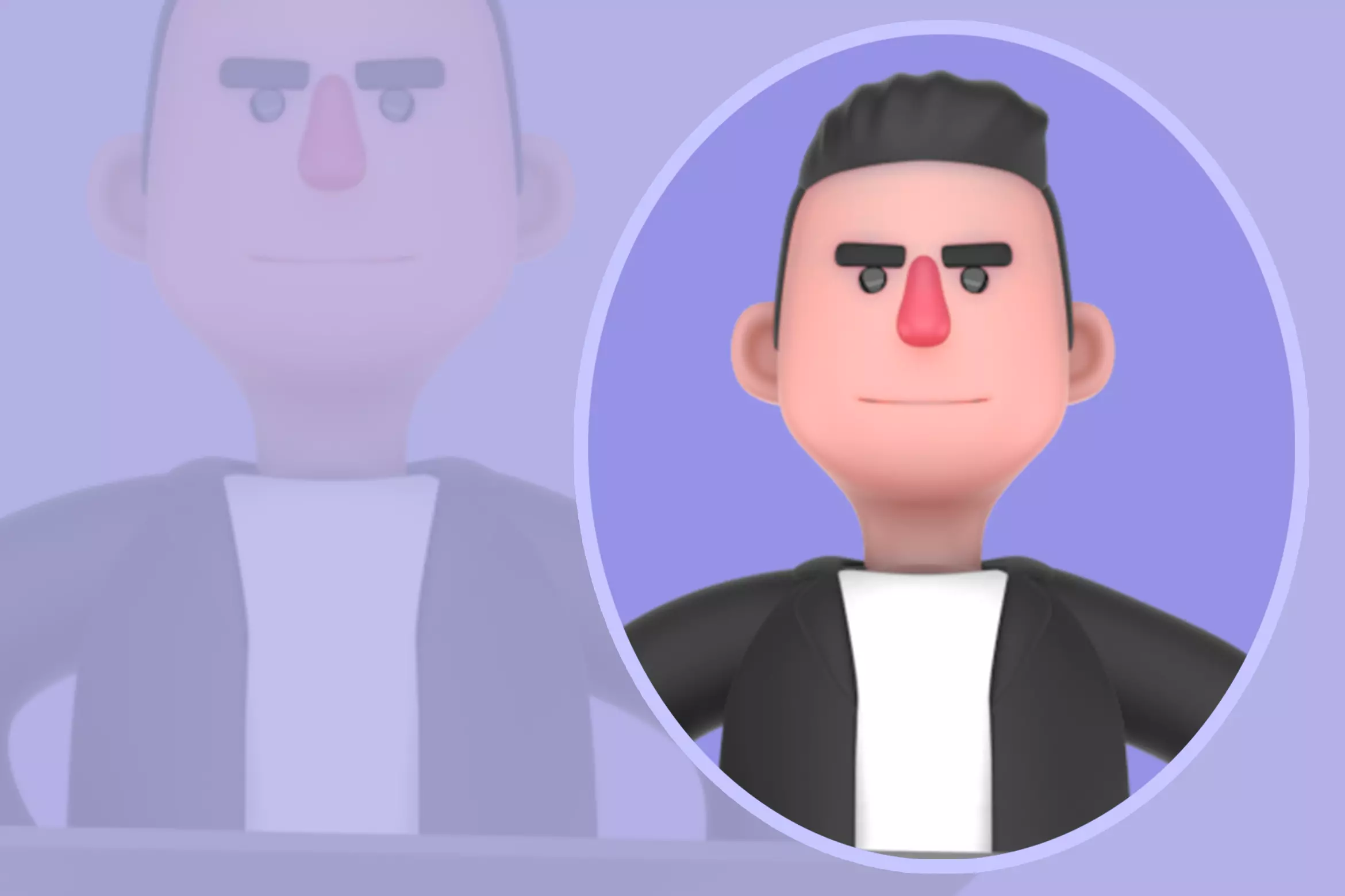 Stylized 3D Musician Character - Cartoon Podium Speaker 3D model
