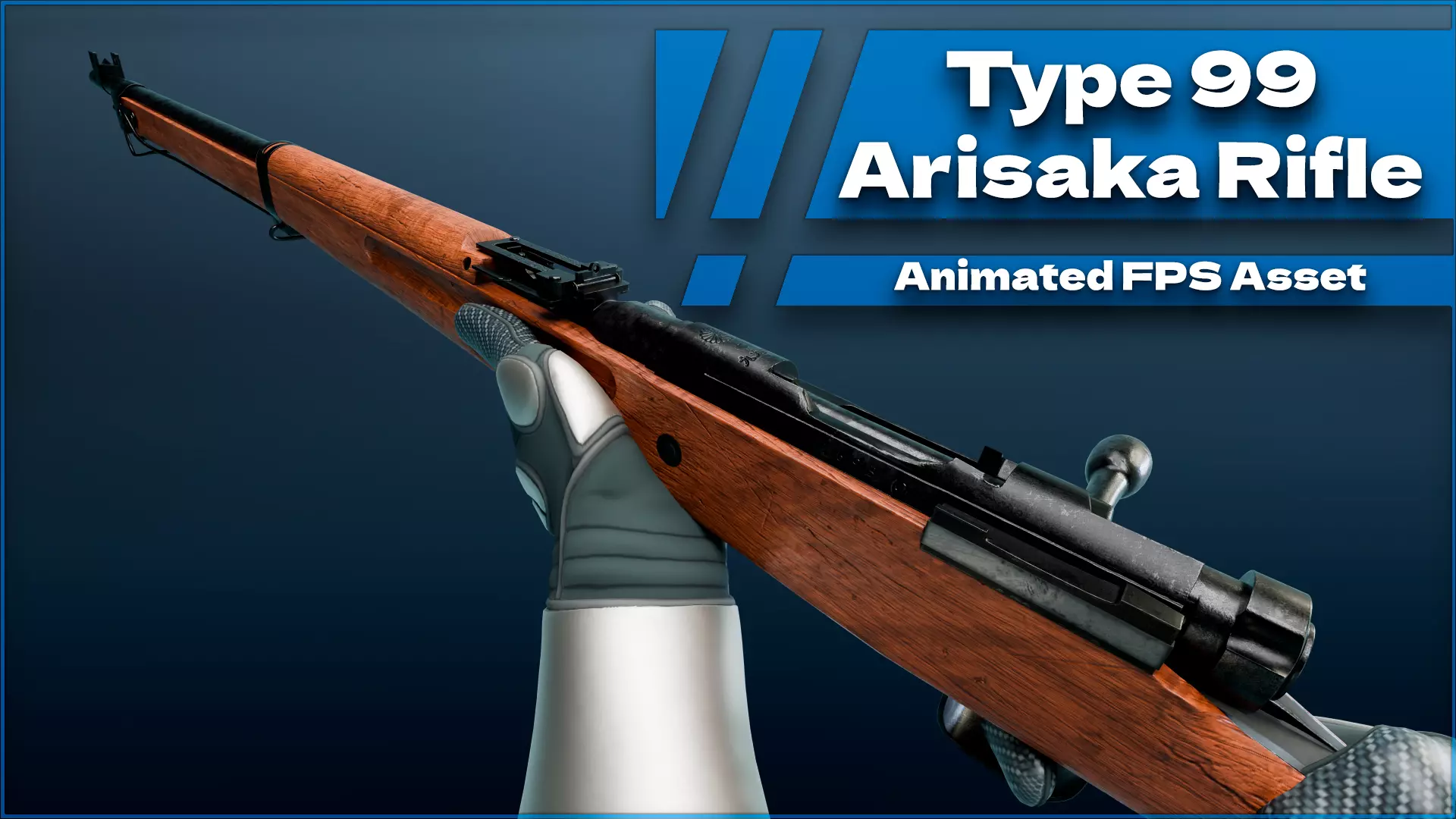Arisaka Type 99 Low-poly 3D model