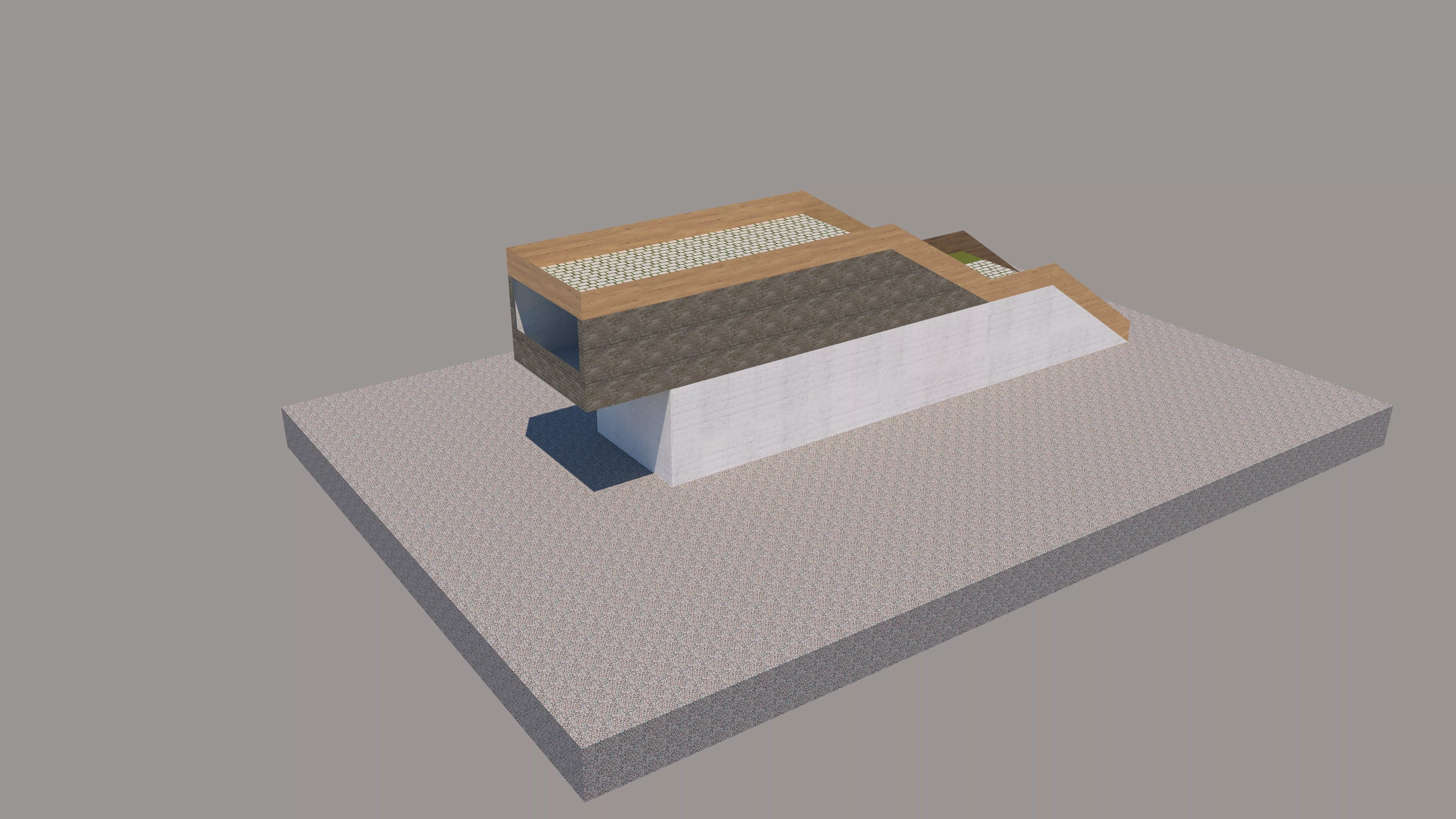 Abstract Monolithic Cantilever Concept 3D model