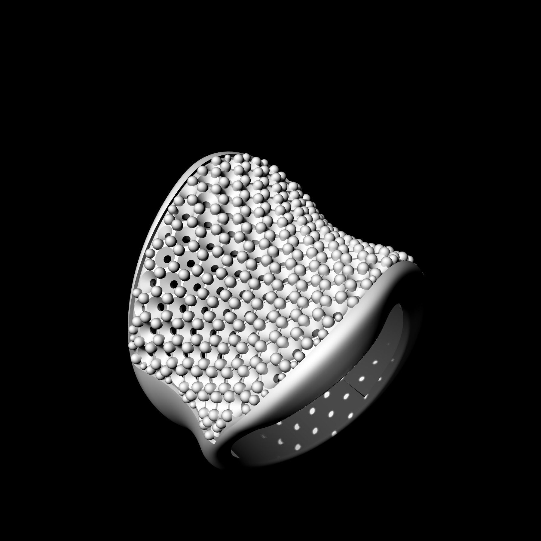 Wave Ring 3D print model_4