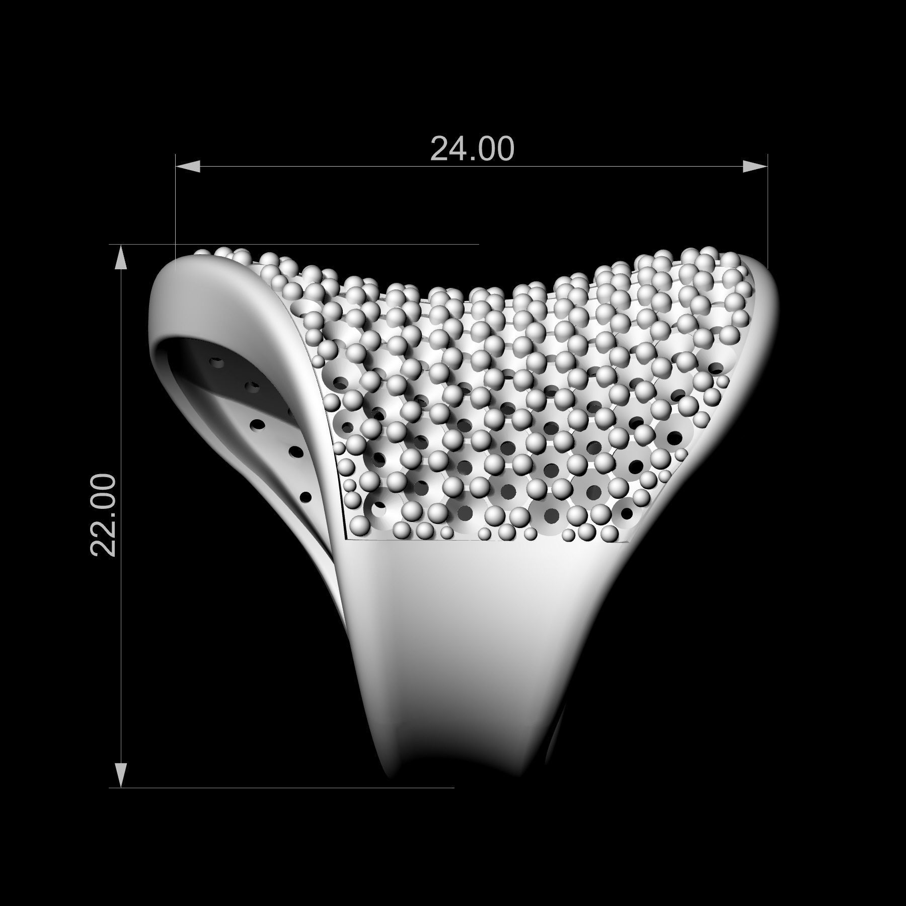 Wave Ring 3D print model_8