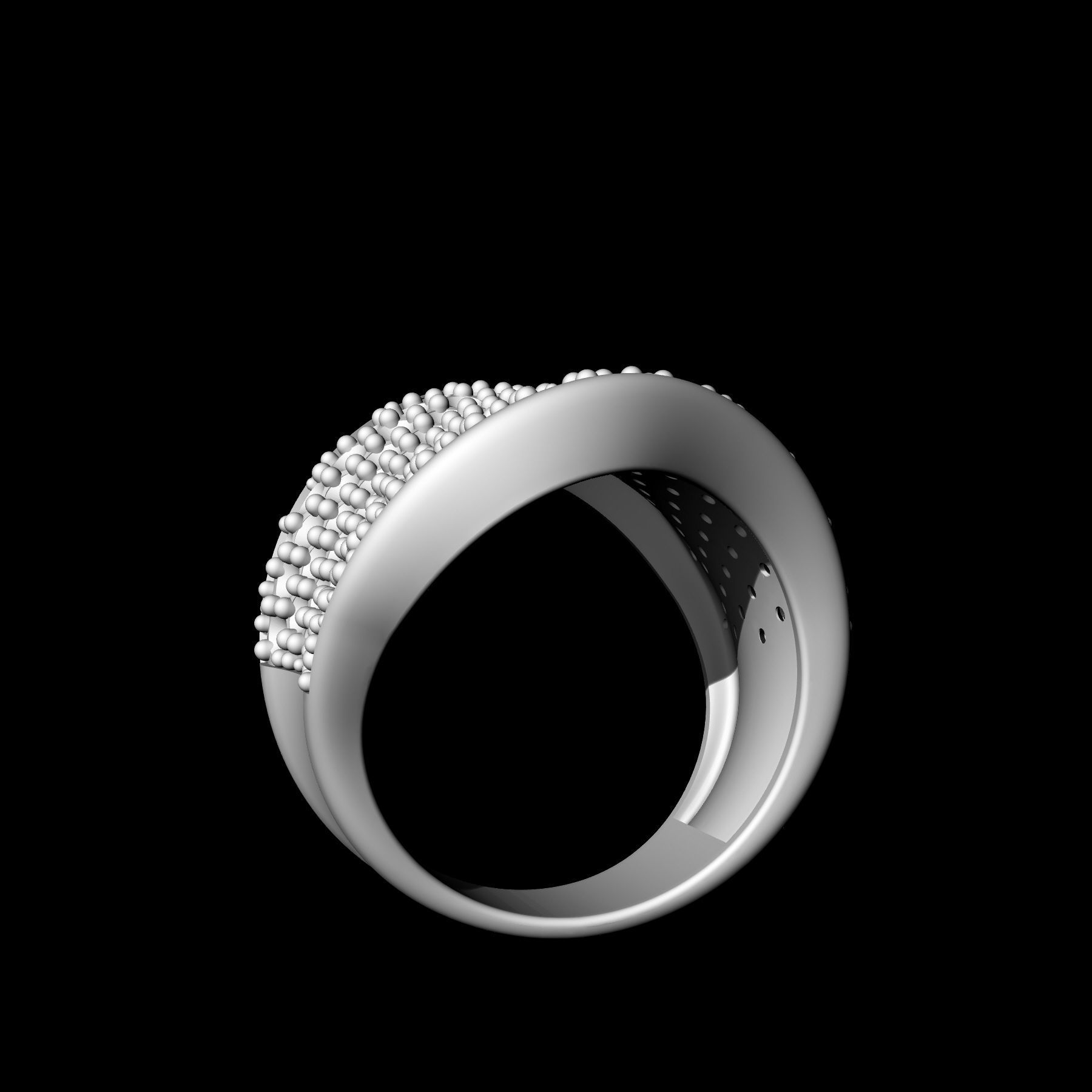 Wave Ring 3D print model_6
