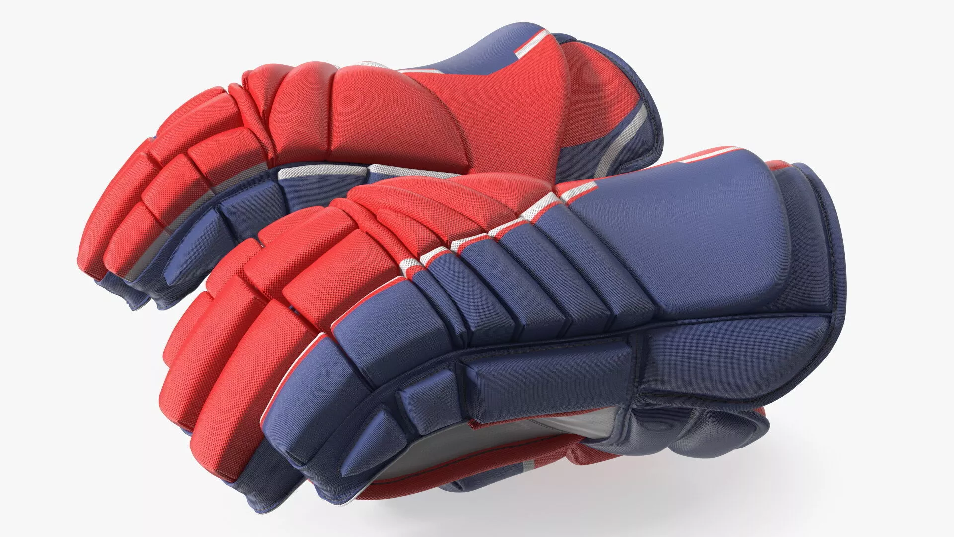 Hockey Protective Gloves Rigged for Maya 3D model