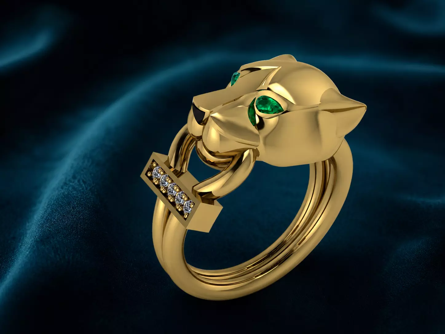 Ring Panter Brand Luxury Jewelry 3D print model