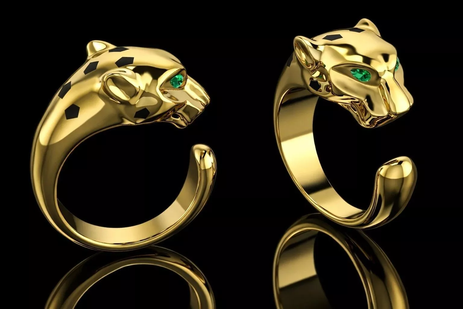 Ring Panter Brand Luxury Jewelry 3D print model
