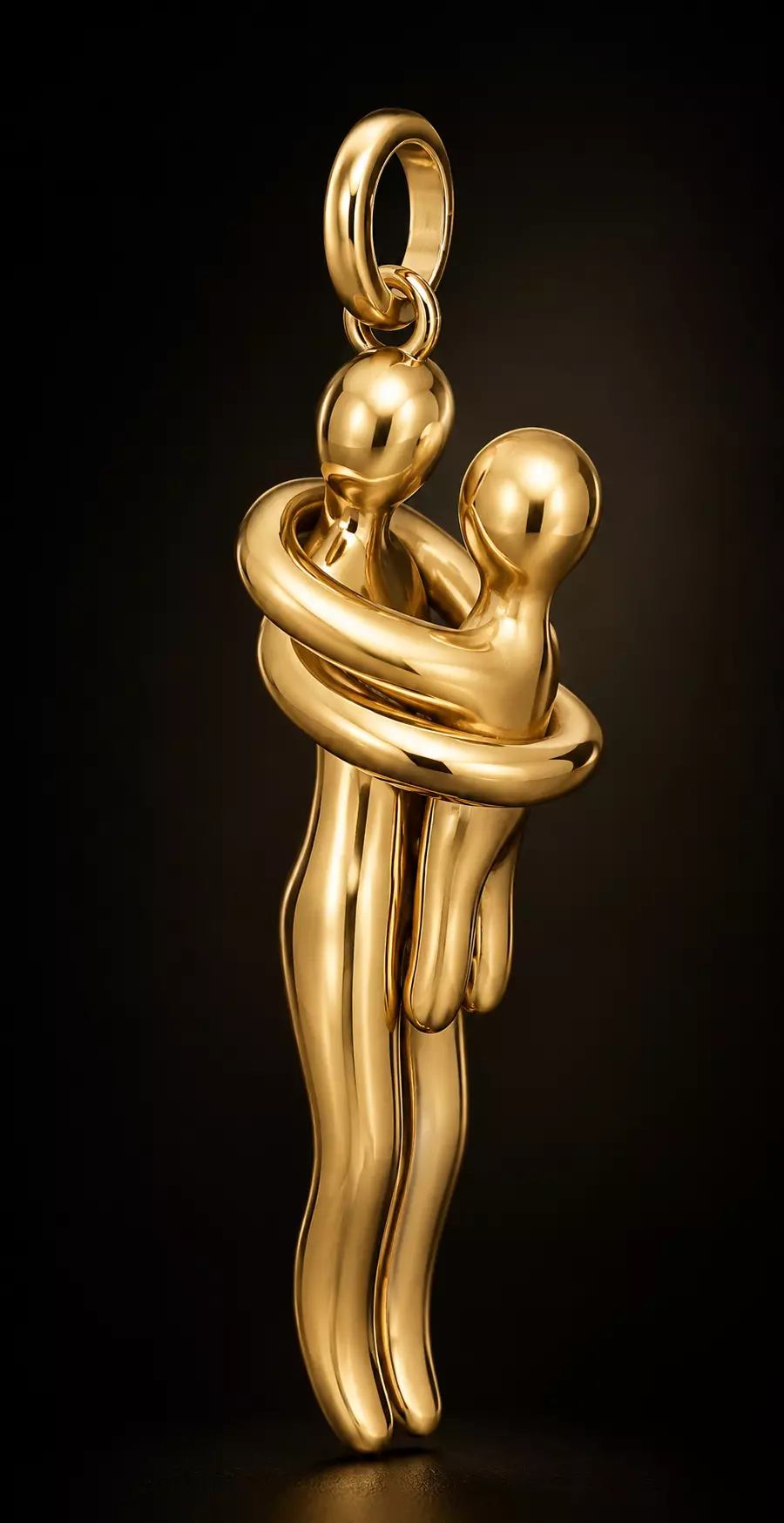 Embrace Couple Pendant 3D print model