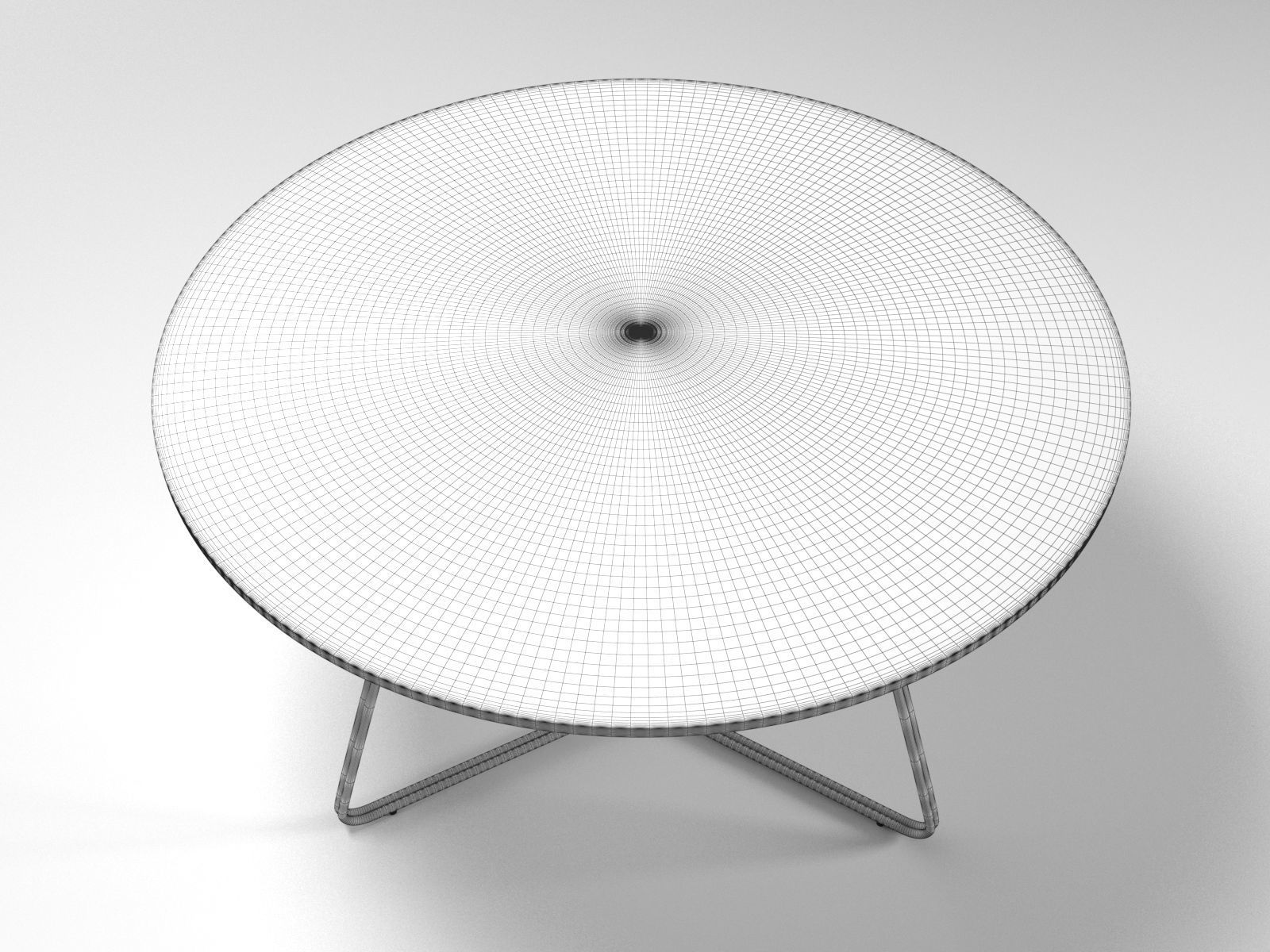 Serac 105 Dining Table 3D model_2