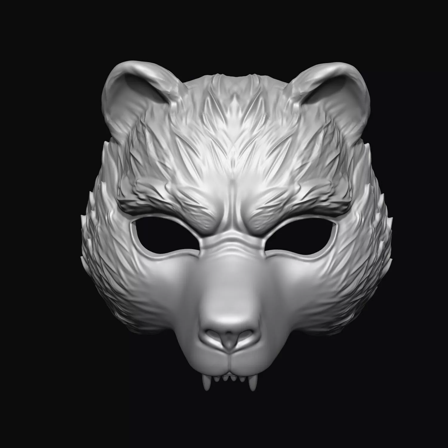 bear mask 3D print model