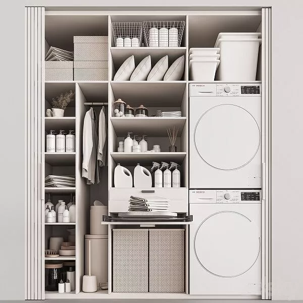 LAUNDRY ROOM Low-poly 3D model
