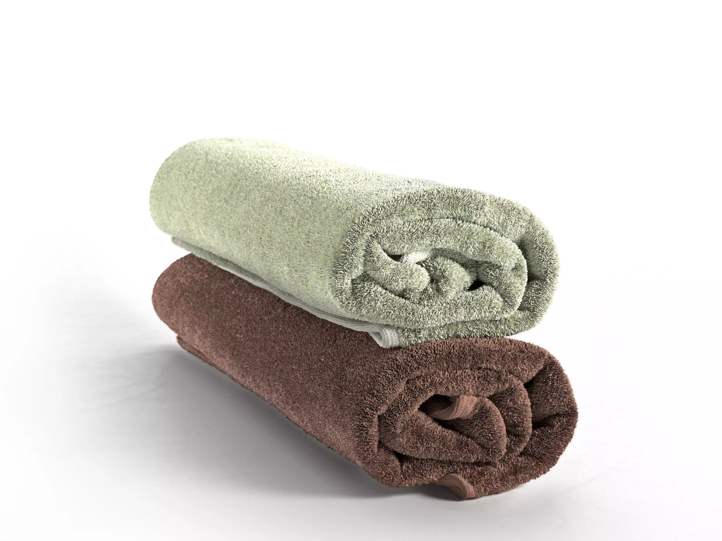 Set of Towels Roll 3D model_0