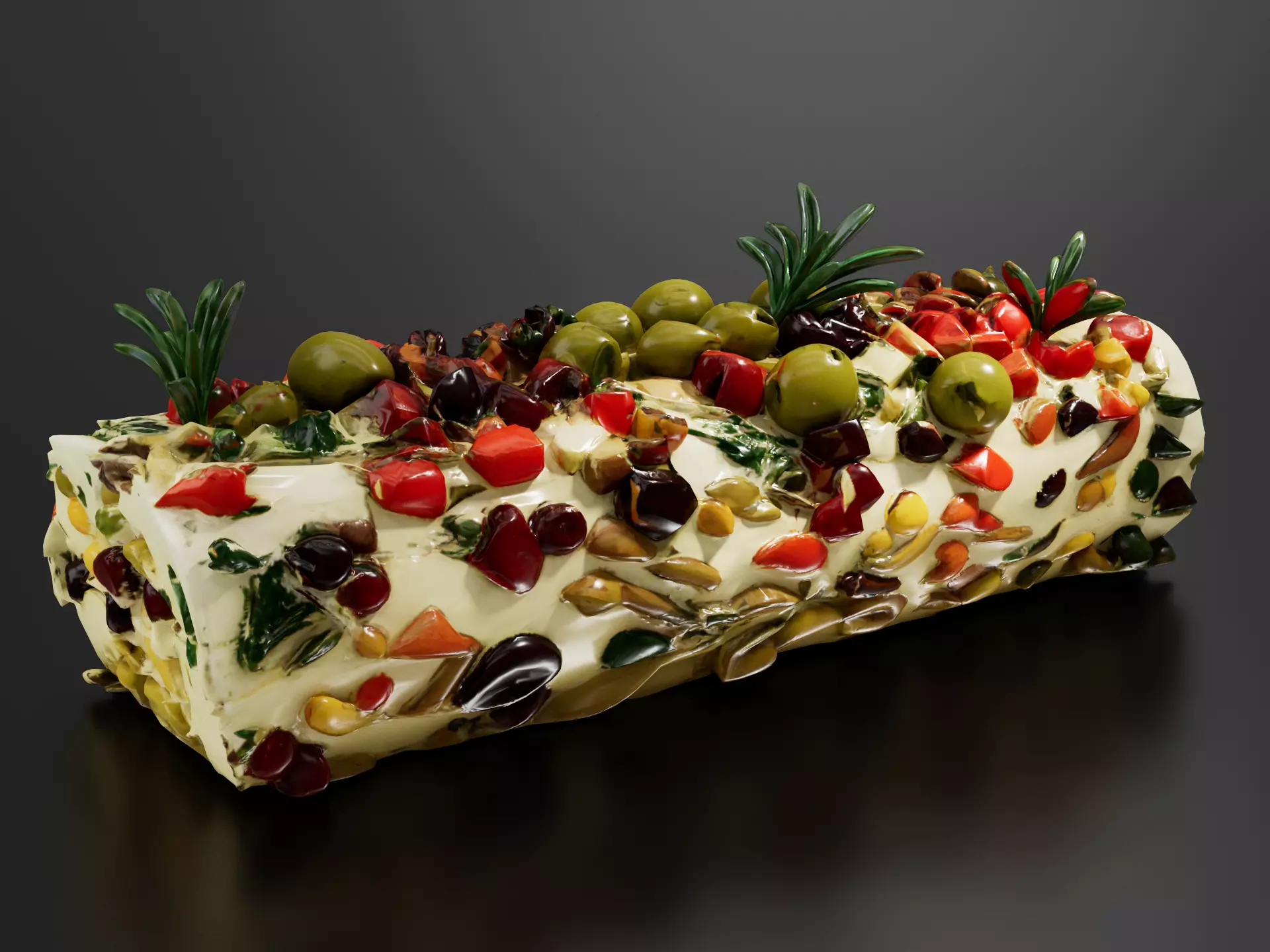 Cream Cheese cake 3D print model