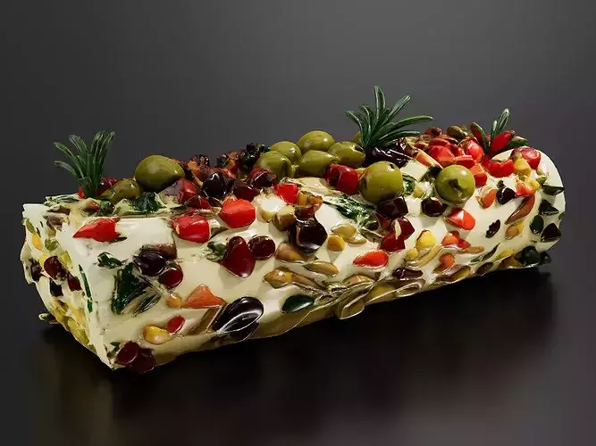 Cream Cheese cake 3D print model