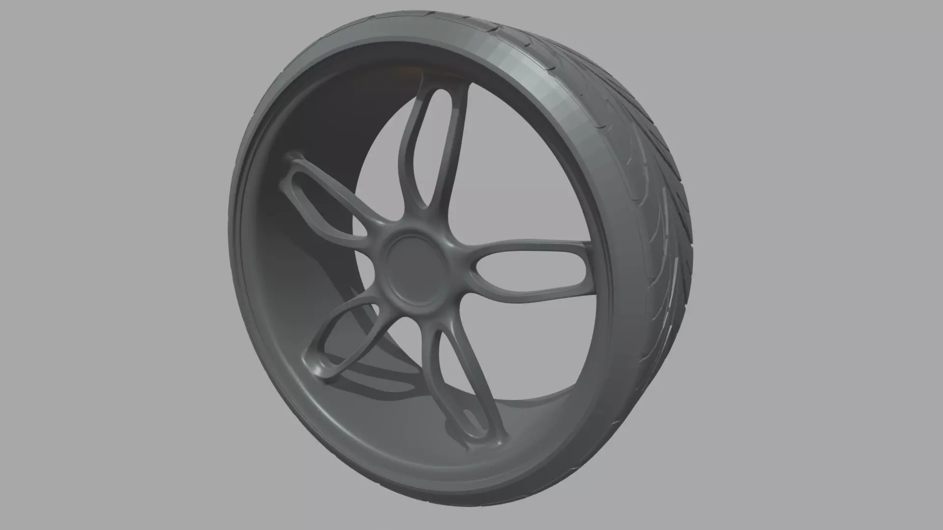 Wheel 06 Low-poly 3D model