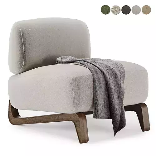 vao armchair 3D model 5